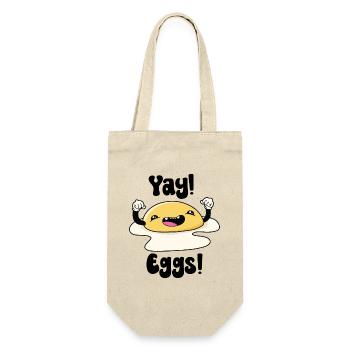 Yay Eggs - Gift Bag for Bottles - nature - Front