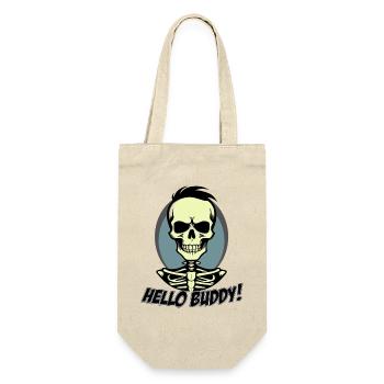 Hello Buddy 2 - Geschenkbeutel für Flaschen - Natur - Vorne