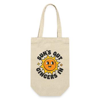 Suns Out Gingers In - Geschenkbeutel für Flaschen - Natur - Vorne