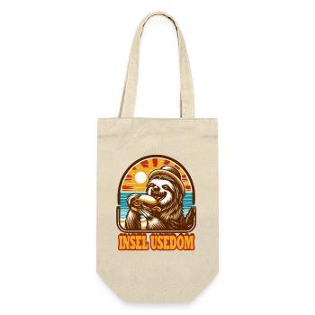 sloth Usedom T-Shirt – Ostsee Streetwear Design - Gift Bag for Bottles - nature - Front
