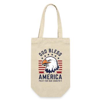 God Bless America - Pray for our country USA - Gift Bag for Bottles - nature - Front