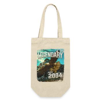 Legendary since 2004 - Gift Bag for Bottles - nature - Front