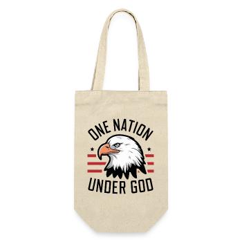 Amérique États-Unis Dire Une Nation sous Dieu 4 juillet - Sac à bouteille - nature - Devant