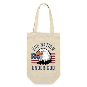 Amérique États-Unis Dire Une Nation sous Dieu 4 juillet - Sac à bouteille - nature - Devant