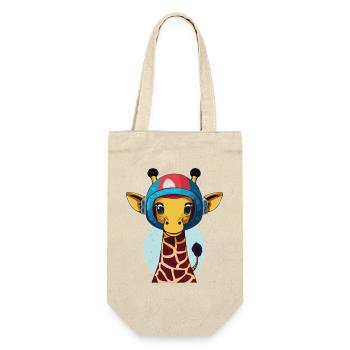 Space Giraffe with Helmet - Gift Bag for Bottles - nature - Front
