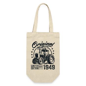 Original 1949 Anniversaire 1949 Fermier Tracteur - Sac à bouteille - nature - Devant