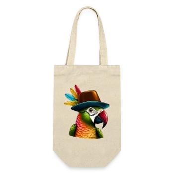 Parrot with Hat - Gift Bag for Bottles - nature - Front