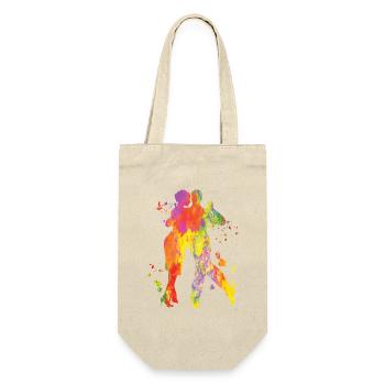 Argentine Tango Dancing Milonga Vals - Gift Bag for Bottles - nature - Front