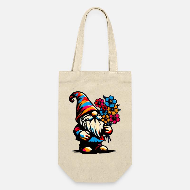 Gnome à fleurs - Sac à bouteille - nature