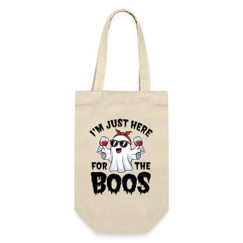 Je suis juste ici pour la fête d’Halloween Boos - Sac à bouteille - nature - Devant