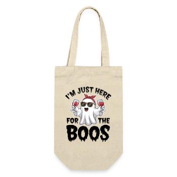 Je suis juste ici pour la fête d’Halloween Boos - Sac à bouteille - nature - Devant