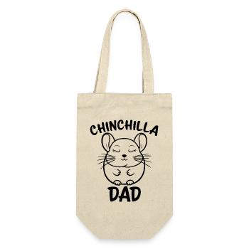 Chinchilla disant papa drôle Chinchilla cadeau - Sac à bouteille - nature - Devant
