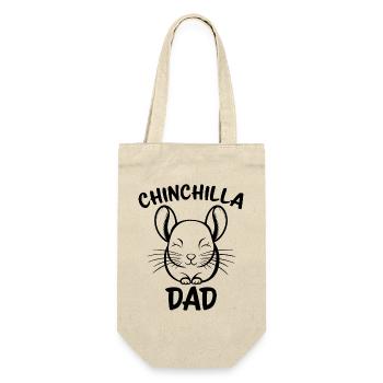 Chinchilla disant papa drôle Chinchilla cadeau - Sac à bouteille - nature - Devant