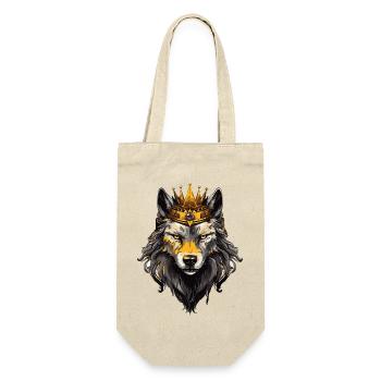 Wolf Animal Crown - Gift Bag for Bottles - nature - Front