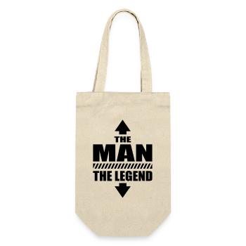 The Man The Legend Macho Casanova - Gift Bag for Bottles - nature - Front