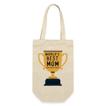 Trophée de la meilleure maman au monde - Sac à bouteille - nature - Devant