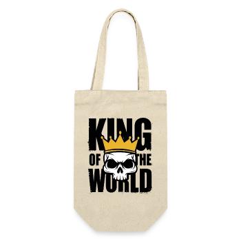 Skull and crossbones with crown King of the World - Gift Bag for Bottles - nature - Front