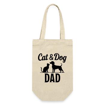 Cat and Dog Saying Funny Pet Gift - Gift Bag for Bottles - nature - Front