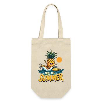 Pineapple Surfer Surf Feel the Summer - Gift Bag for Bottles - nature - Front