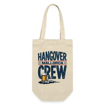 Hangover Crew Mallorca Partyshirt für Feierbiester - Geschenkbeutel für Flaschen - Natur - Vorne