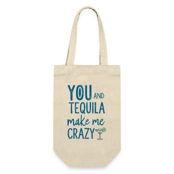 Tequila Party Dire Citation - Sac à bouteille - nature - Devant