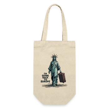 Lustige Freiheitsstatue USA Amerika Sarkasmus - Geschenkbeutel für Flaschen - Natur - Vorne