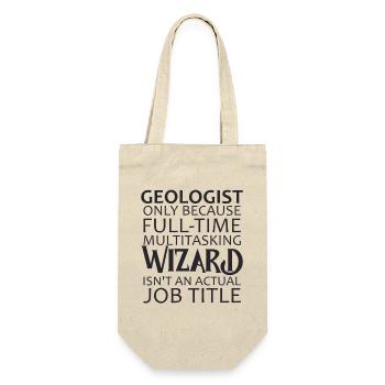 Geologist Wizard Geology - Geschenkbeutel für Flaschen - Natur - Vorne