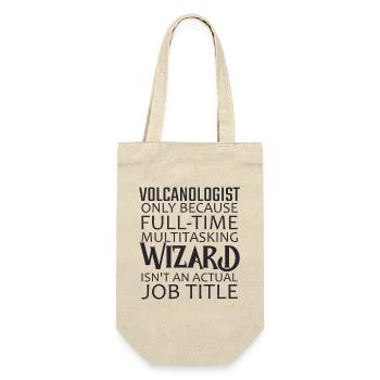 Volcanologist Wizard Volcanology - Geschenkbeutel für Flaschen - Natur - Vorne