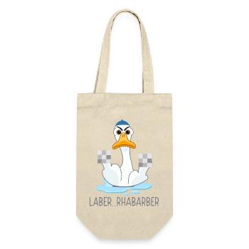 Laber Rhabarber lustige Sprüche - Geschenkbeutel für Flaschen - Natur - Vorne