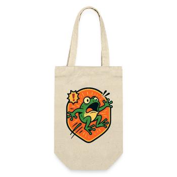 Panic Frog badge - Gift Bag for Bottles - nature - Front