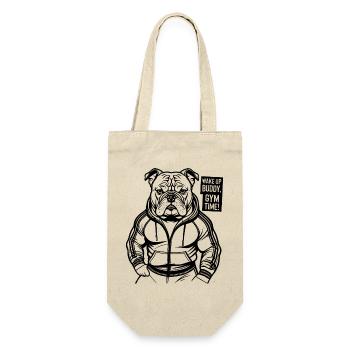 Gym, GYM TIME - Gift Bag for Bottles - nature - Front