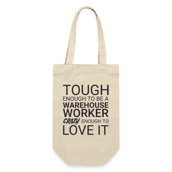 Warehouse Worker Crazy - Gift Bag for Bottles - nature - Front