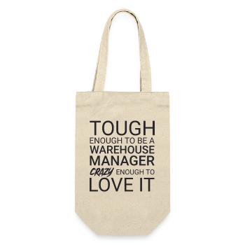Warehouse Manager Crazy - Gift Bag for Bottles - nature - Front