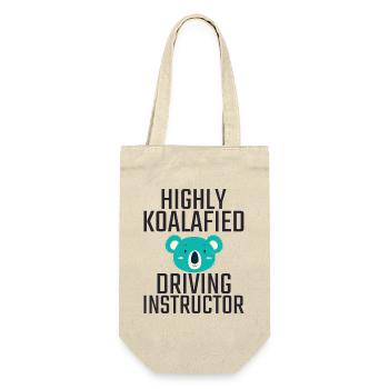 Driving Instructor Koalafied Drive Tutor - Gift Bag for Bottles - nature - Front