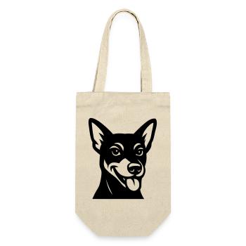 Cool dog in black and white - Gift Bag for Bottles - nature - Front