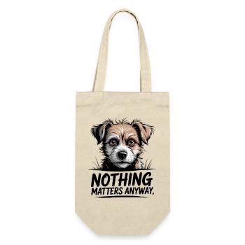 Funny Dog Quote - Gift Bag for Bottles - nature - Front