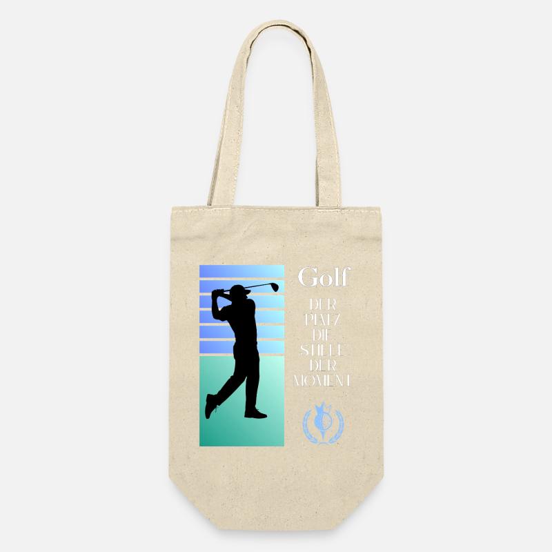 Silhouette de golf Le silence dans l’instant - Sac à bouteille - nature