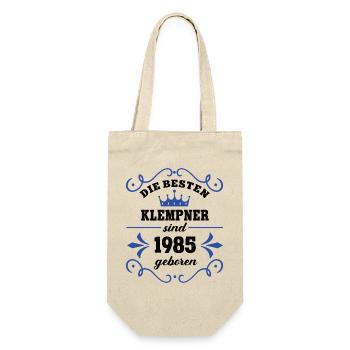 Plombier Anniversaire Vintage 1985 Collègue Né - Sac à bouteille - nature - Devant