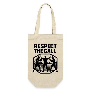 MMA Tribute Respect The Call - Geschenkbeutel für Flaschen - Natur - Vorne