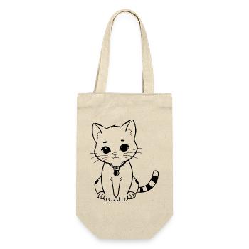 Chat Chaton Chat Chemise Cadeau - Sac à bouteille - nature - Devant