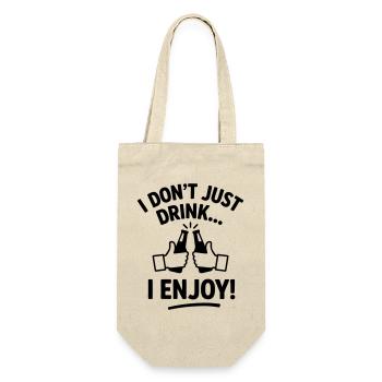 I don't just drink, I enjoy fun beer - Gift Bag for Bottles - nature - Front