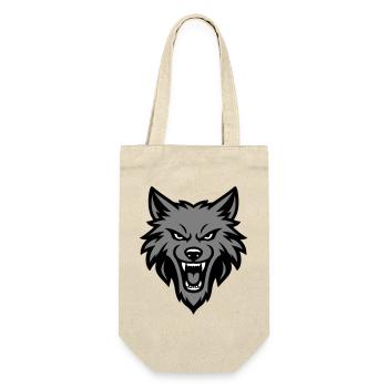 Logo Tête de Loup - Sac à bouteille - nature - Devant