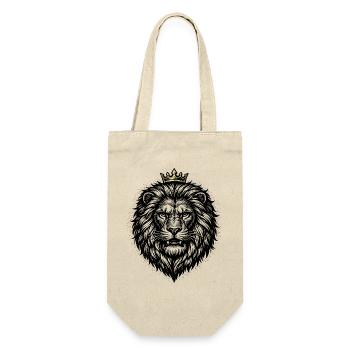 Lion, Tête de Lion, Fort, Sauvage, Fière, Royal - Sac à bouteille - nature - Devant