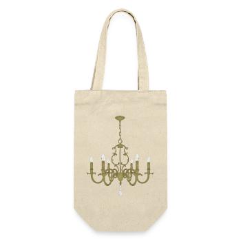 Gold Chandelier Pendant Light - Gift Bag for Bottles - nature - Front