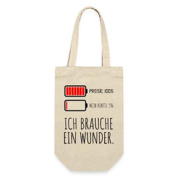 Prices 100% My Account 1% - Gift Bag for Bottles - nature - Front