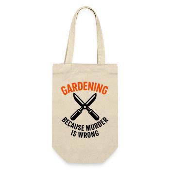 Gartenschnittscheren Anti-Stress-Humor - Geschenkbeutel für Flaschen - Natur - Vorne