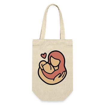 Étreinte Mère-Enfant Amour - Sac à bouteille - nature - Devant