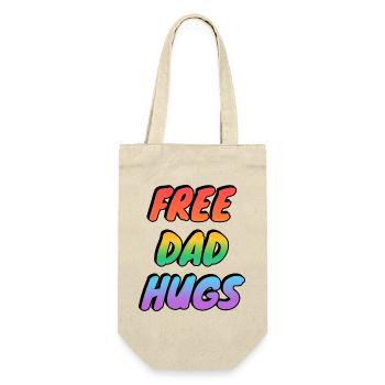 Kostenloser Papa Umarmt Regenbogen - Geschenkbeutel für Flaschen - Natur - Vorne