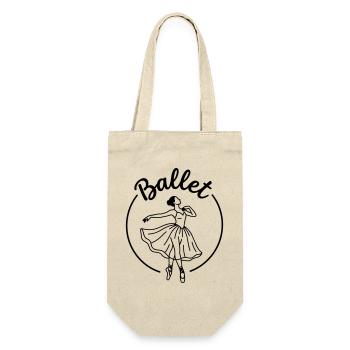 Ballett - Geschenkbeutel für Flaschen - Natur - Vorne