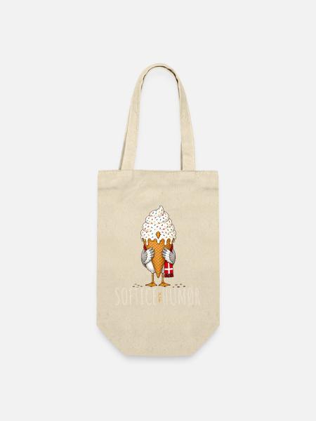 Softice Humor Flügel Eis-Icon Möwe Dänemark - Geschenkbeutel für Flaschen - Natur